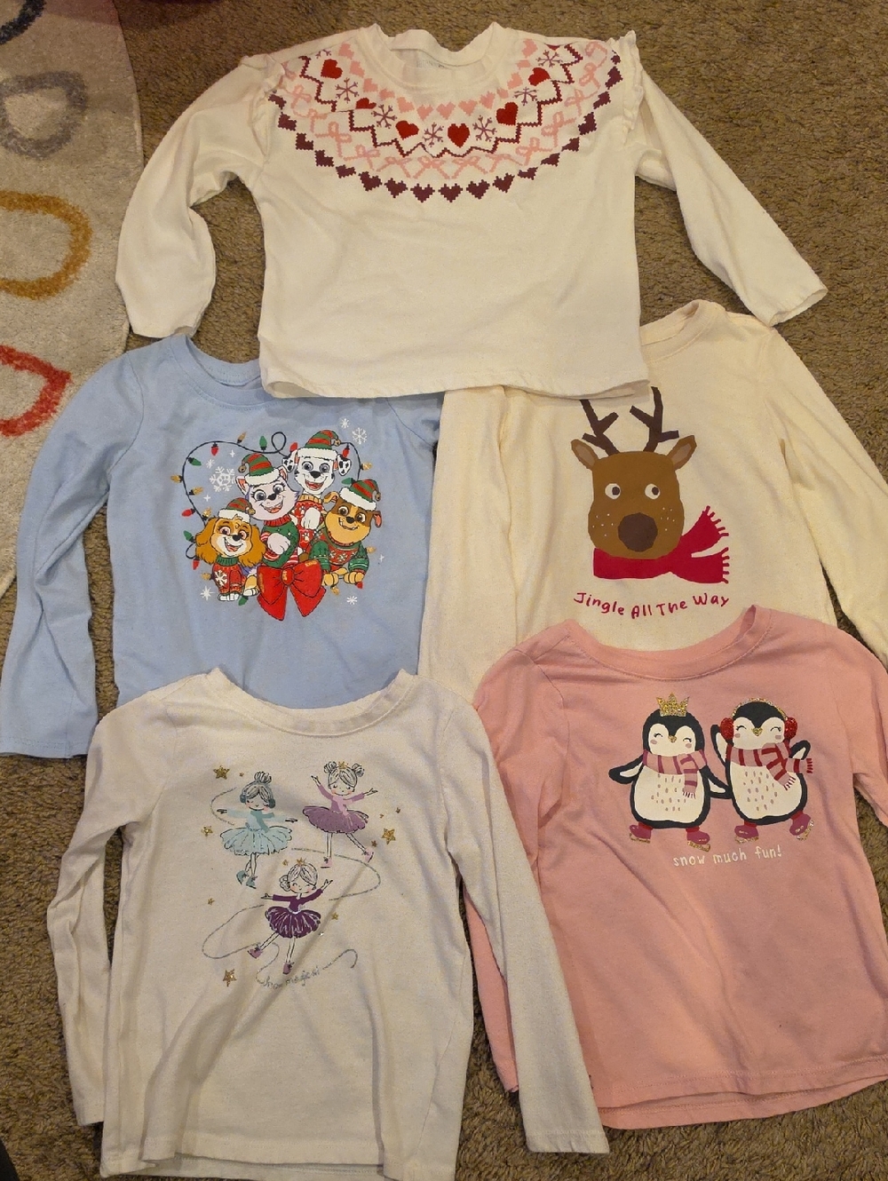 TODDLER Girls'  Long-Sleeve HOLIDAY TOPS